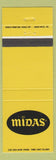 Matchbook Cover - Midas Mufflers