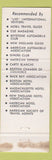 Matchbook Cover - Copley Square Hotel Boston MA WORN