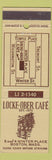 Matchbook Cover - Locke Ober Cafe Boston MA