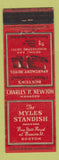 Matchbook Cover - Myles Standish Hotel Boston MA WEAR