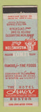 Matchbook Cover - Hotel Lenox Boston MA Washington Grill WEAR