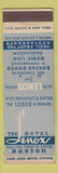 Matchbook Cover - Hotel Lenox Boston MA SAMPLE
