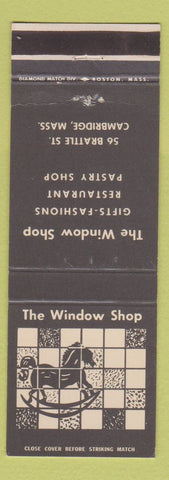 Matchbook Cover - Window Shop Cambridge MA