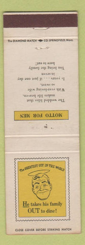Matchbook Cover - White's Family Dining Room Westport MA WORN
