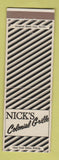Matchbook Cover - Nick's Colonial Grille Worcester MA