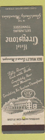 Matchbook Cover - Hotel Greystone Gatlinburg TN