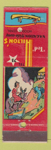 Matchbook Cover - Ted Hilton's Vacation Hide Away Moodus CT girlie