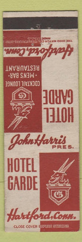 Matchbook Cover - Hotel Garde Harford CT WEAR
