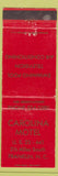 Matchbook Cover - Carolina Motel Franklin NC WEAR