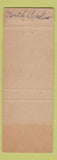 Matchbook Cover - Laurinburg Motel Restaurant NC