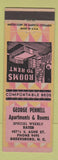Matchbook Cover - George Pennell Apartments Rooms Greensboro NC