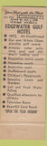 Matchbook Cover - Edgewater Gulf Hotel Edgewater Park MS WEAR