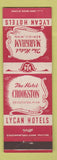Matchbook Cover - Hotel Markham Bemidji MN Cookston