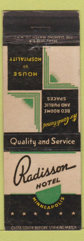 Matchbook Cover - Radisson Hotel Minneapolis MN