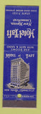 Matchbook Cover - Hotel Taft New Haven CT BLUE Lion