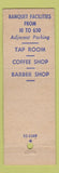 Matchbook Cover - Hotel Taft New Haven CT BLUE Lion