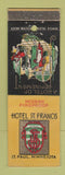 Matchbook Cover - Hotel St Francis St Paul MN
