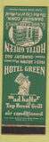 Matchbook Cover - Hotel Green Danbury CT Mad Hatter WEAR