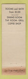Matchbook Cover - Hotel Taft New Haven CT BLACK Diamond