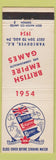 Matchbook Cover - Bristish Empire Games 1954 Vancouver BC Sports