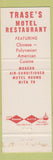 Matchbook Cover - Trase's Motel Restaurant Springfield MA Chinese Polynesian