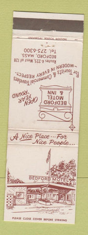 Matchbook Cover - Bedford Motel MA WEAR