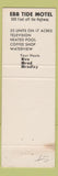 Matchbook Cover - Ebb Tide Motel Chatham MA Cape Cod