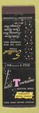 Matchbook Cover - Hotel Touraine Boston MA