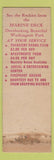 Matchbook Cover - Park Lane Hotel Denver Colorado