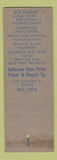 Matchbook Cover - Colorado Blue Print Paper Supply Printing Denver Colorado