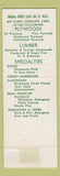 Matchbook Cover - Frank Paxton Lumber Denver Colorado