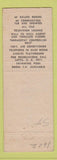Matchbook Cover - Latta Motel SC WEAR