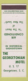 Matchbook Cover - Georgetonian Motel Georgetown SC