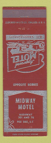 Matchbook Cover - Midweay Motel Pee Dee SC