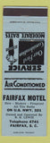 Matchbook Cover - Fairfax Motel SC
