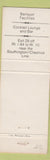Matchbook Cover - Pavillion Restaurant Cheshire CT