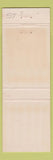 Matchbook Cover - Francis Noble Apartments Crescent Beach SC