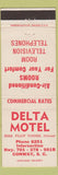 Matchbook Cover - Delta Motel Conway SC