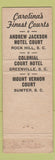 Matchbook Cover - Hotel Greenville SC