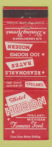 Matchbook Cover - Hotel Huron Ypsilanti MI WEAR