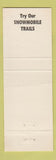 Matchbook Cover - Rosier's Motel Benzonia MI