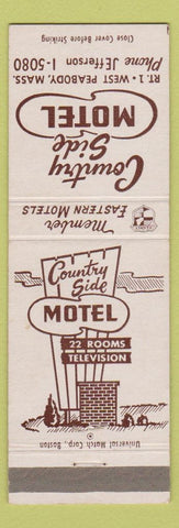 Matchbook Cover - Country Side Motel West Peabody MA