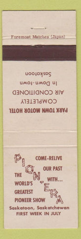 Matchbook Cover - Pion-era Pioneer Show Saskatoon SK