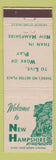 Matchbook Cover - New Hampshire Tourism NH