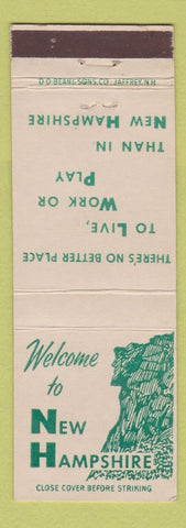 Matchbook Cover - New Hampshire Tourism NH
