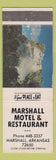 Matchbook Cover - Marshall Motel Restaurant AR WEAR