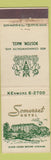 Matchbook Cover - Somerset Hotel Boston MA WEAR