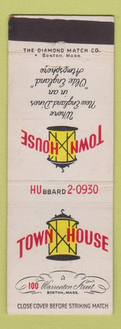 Matchbook Cover - Town House Restaurant Boston MA