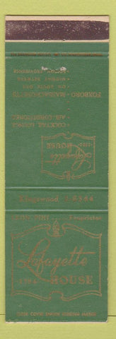 Matchbook Cover - Lafayette House Foxboro MA WEAR