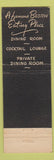 Matchbook Cover - Dinty Moore's Boston MA
